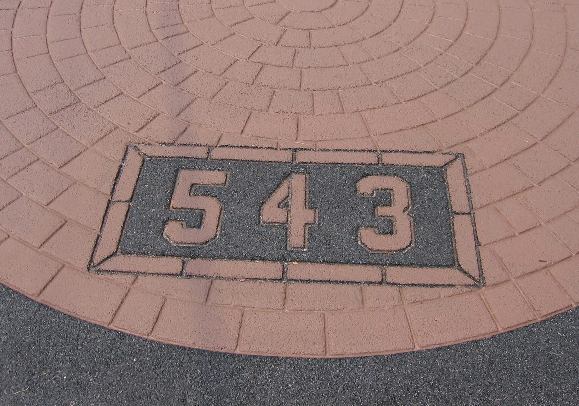 House Number Decorative Paving